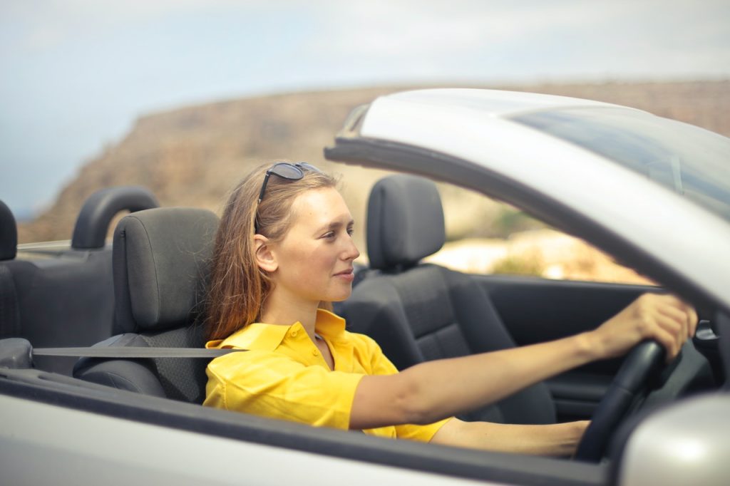 woman driving